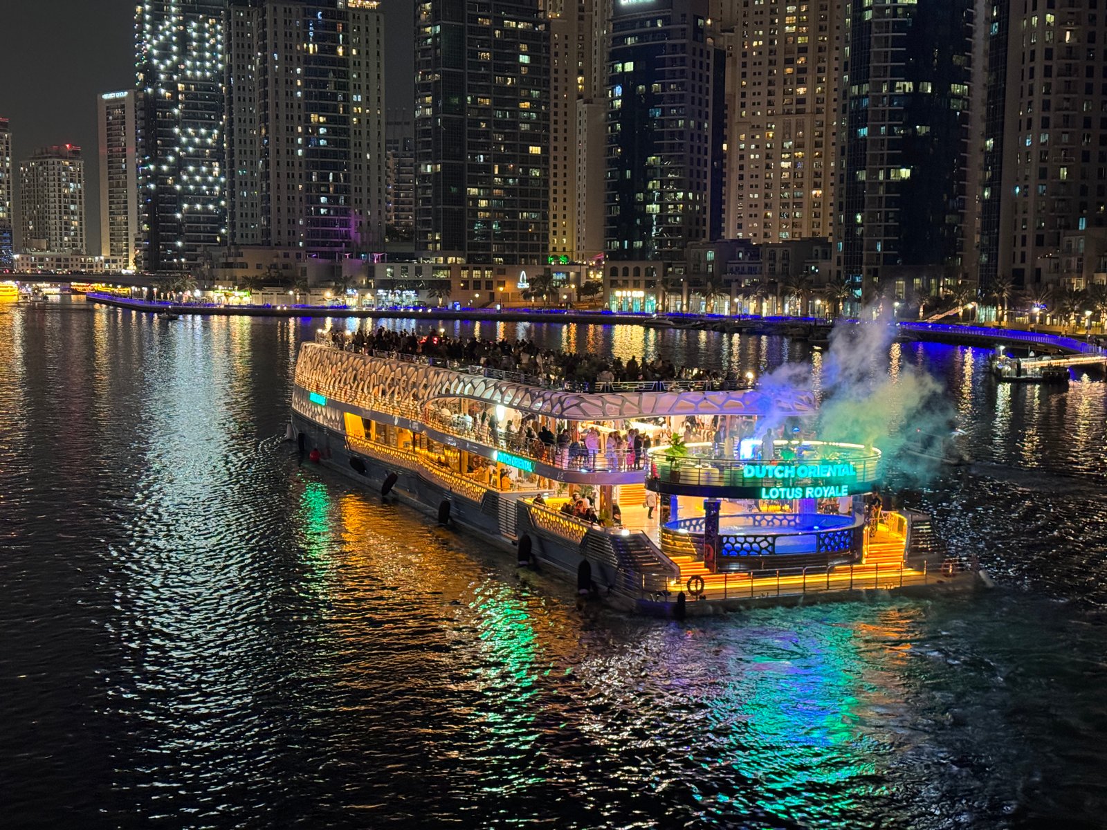 Evening views from the yacht